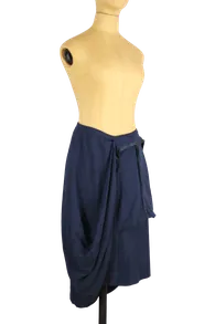 Maison Margiela x H&M Asymmetrischer Rock Damen Marineblau