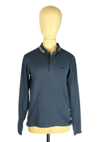 Dior Langarm-Poloshirt Herren Marineblau