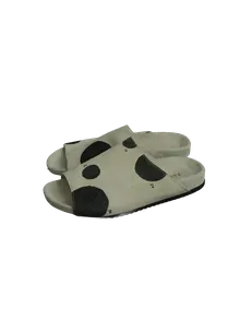 Rundholz Gepunktete Slide-Sandalen Damen